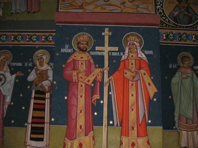 Icoană - Sfinții Împărați Constantin și Elena